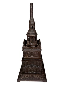 Tower - Cast Iron Bank