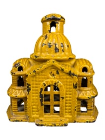 Domed Mosque - Yellow - Cast Iron Bank