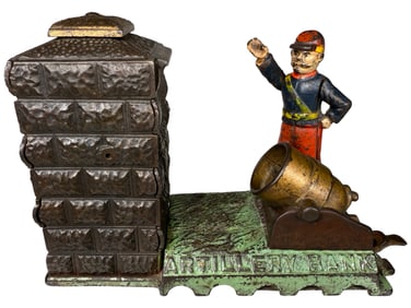 Artillery - Cast Iron Mechanical Bank