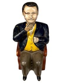 Tammany - Blue Coat - Cast Iron Mechanical Bank