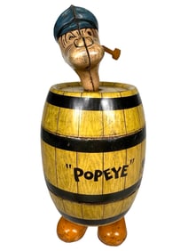 Popeye in Barrel - Windup Toy