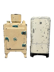 Two Refrigerator Banks
