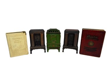 Two Book Banks / Two Radio Banks / One Heatrola Bank