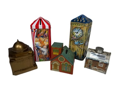 Five Tin / Plastic Banks