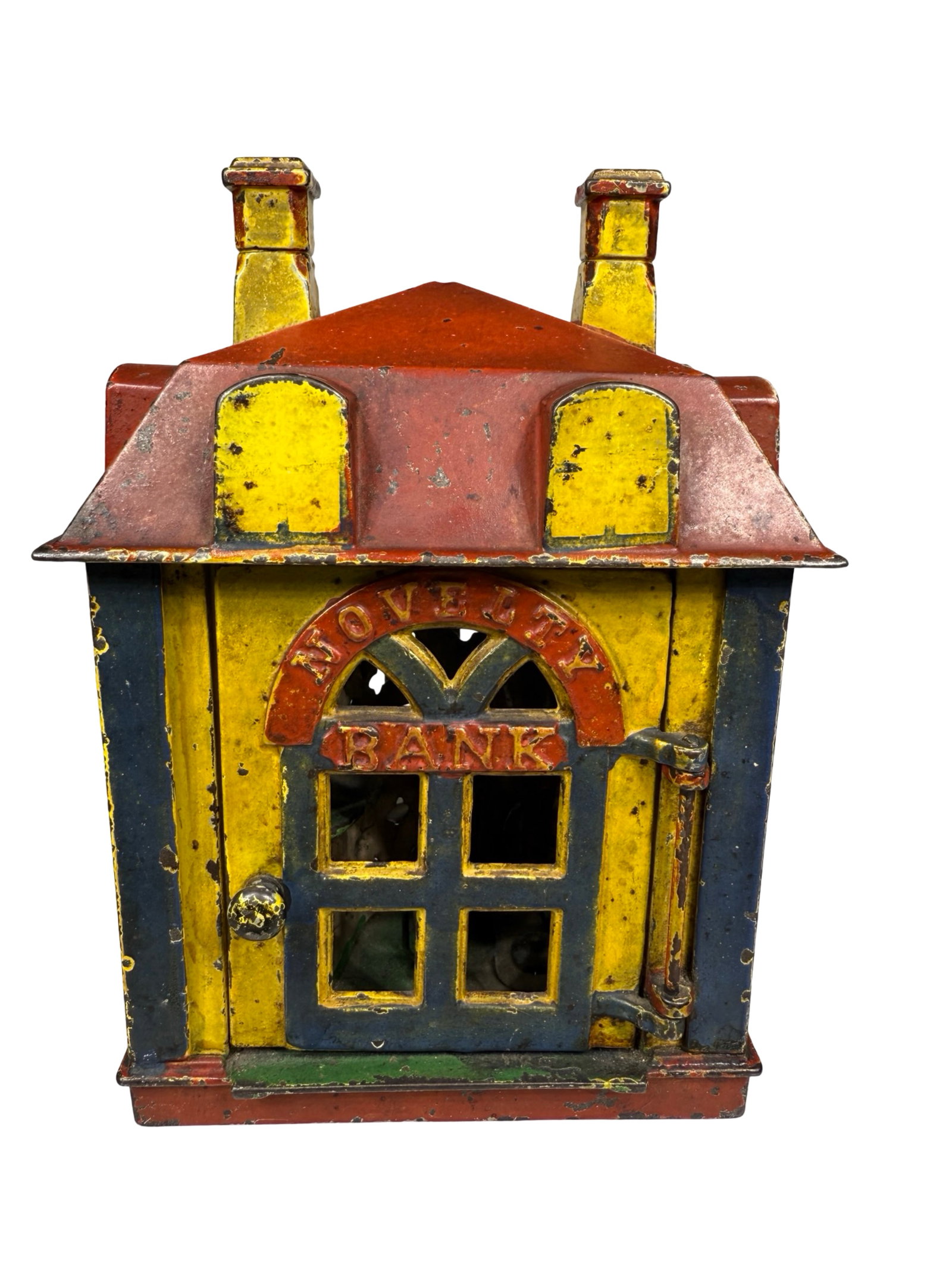 Novelty - Cast Iron Mechanical Bank: By the J. & E. Stevens Company. Cromwell, Ct. - Circa Mid 1880's.
