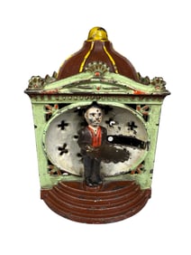 Liliput Bank - Cast Iron Mechanical Bank