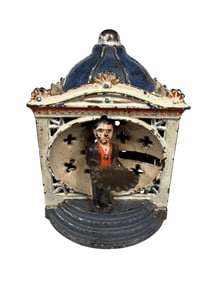Liliput Bank - Cast Iron Mechanical Bank