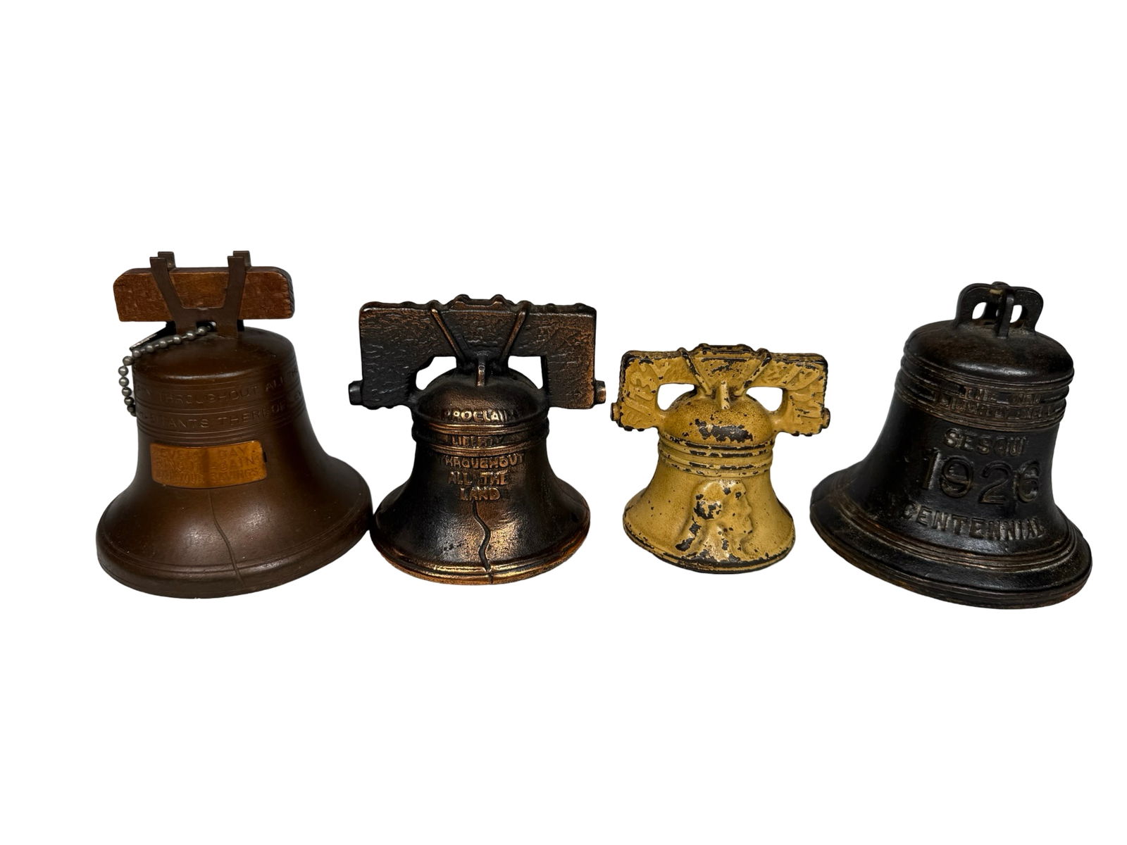 Four Liberty Bell Banks: American - 1920/30's.