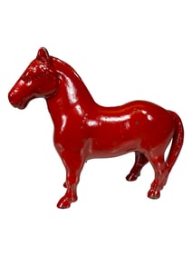 Red Workhorse - Cast Iron Bank