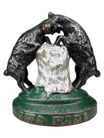 Two Kids - Cast Iron Bank