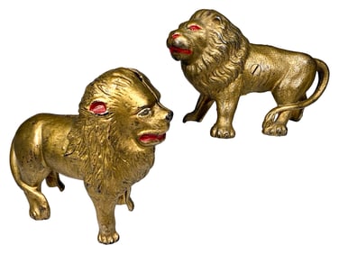 Two Lion - Cast Iron Bank