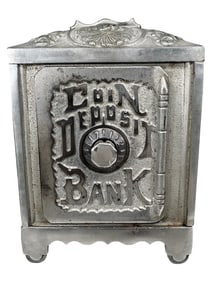 Nickel Plated Coin Deposit Bank