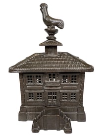 Bureaux-Caisse Type Bank with Impressive Rooster Finial