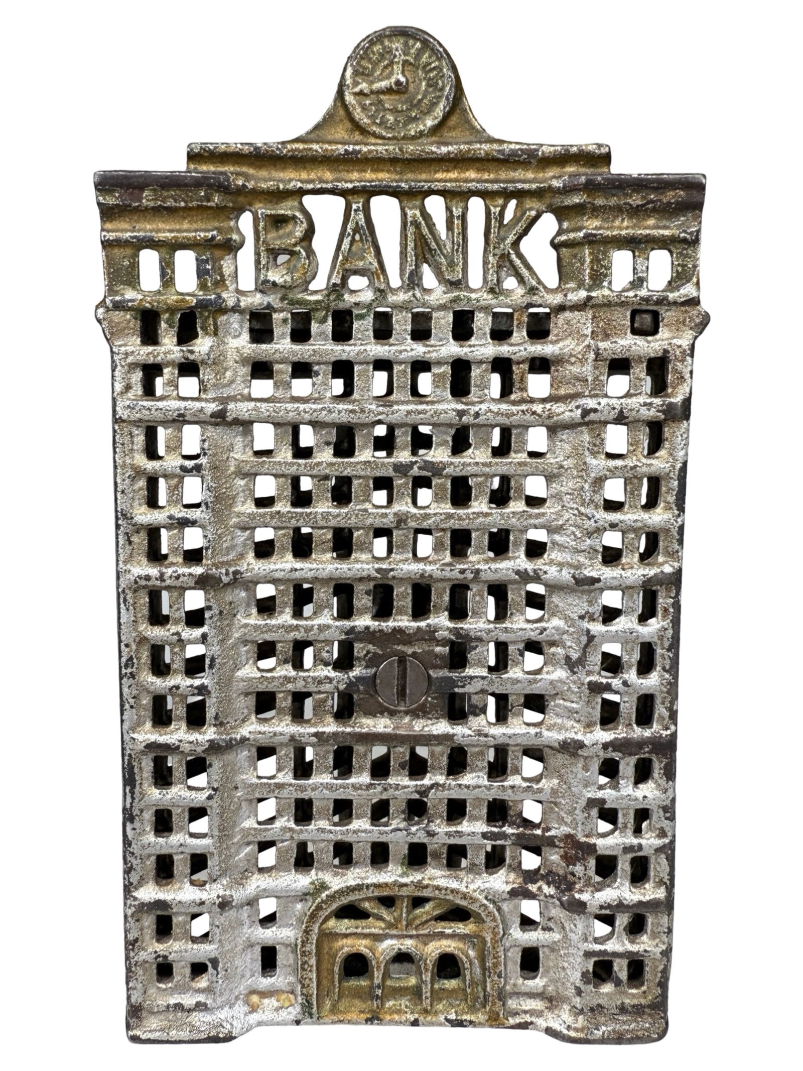 Triangular Building - Cast Iron Bank (1 of 5)