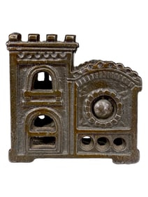 Rose Window with Turnpin - Cast Iron Bank