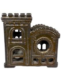 Rose Window with Screw - Cast Iron Bank