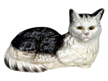 Laying Down Fireside Cat Door Stop