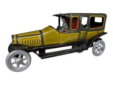Olive Green Elongated Limousine - Windup Toy