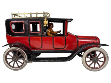 Early Limousine with Luggage Rack - Windup Toy