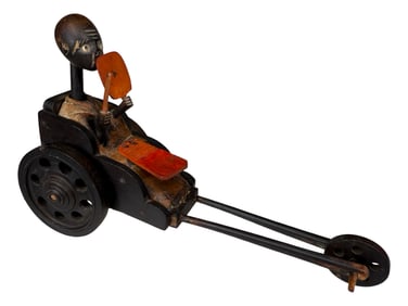 Seated Musician in Elongated Rickshaw Kobe Toy