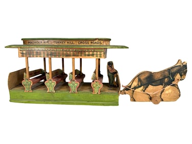 Four Corners "175" Trolley (Scarce) - Paper Litho Toy