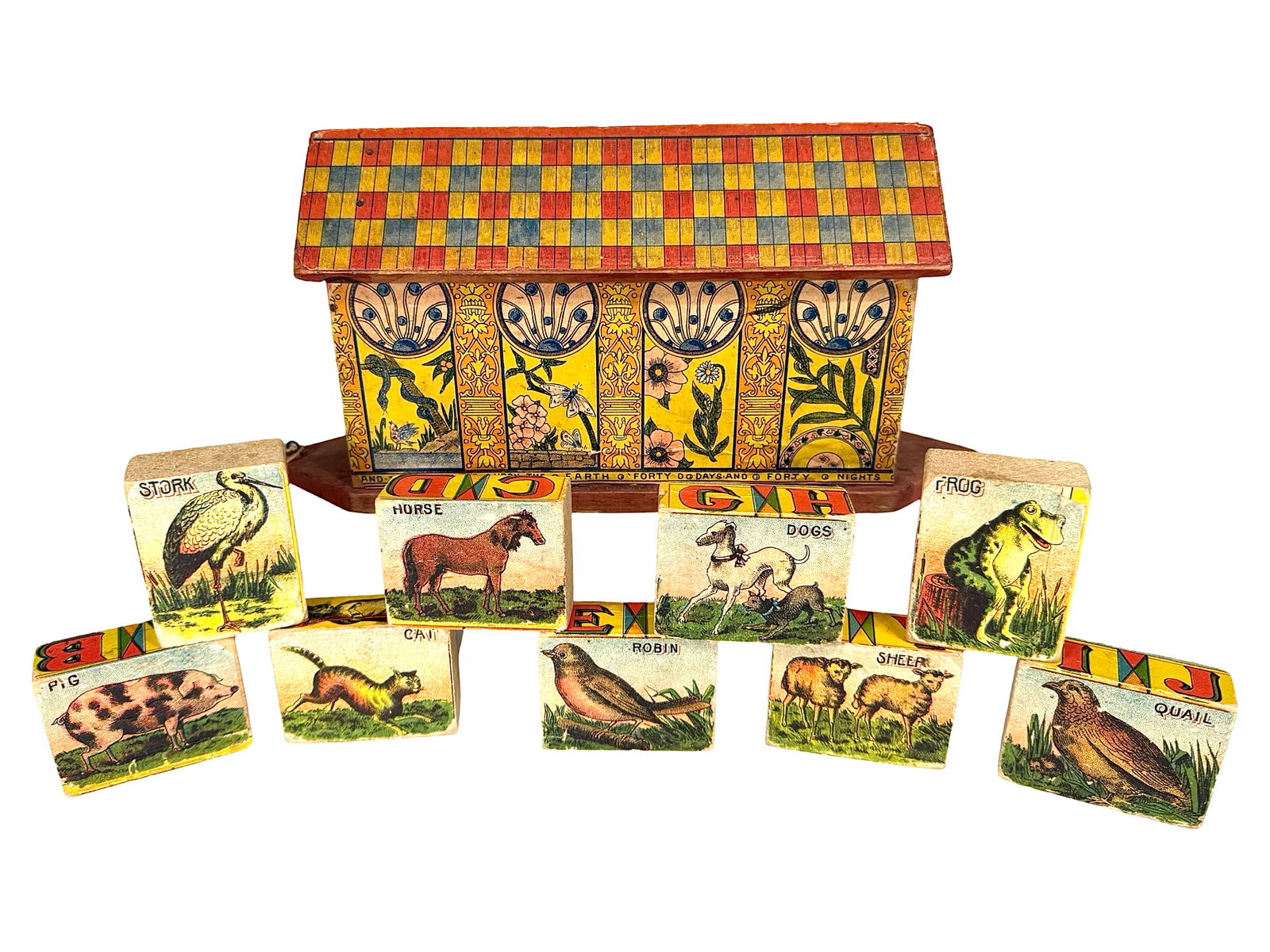 Noah's Ark on Wheels with Puzzle Blocks (1 of 9)