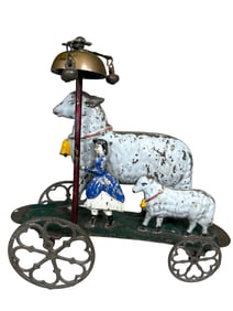 Sheep & Shepherdess Bell Toy