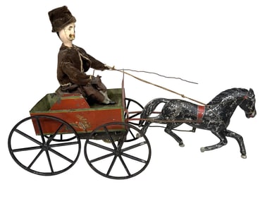 Oversized Clockwork Gig with Single Horse