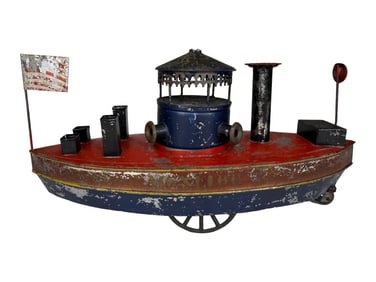 The Monitor Ironclad Warship - Amercain Tin Toy