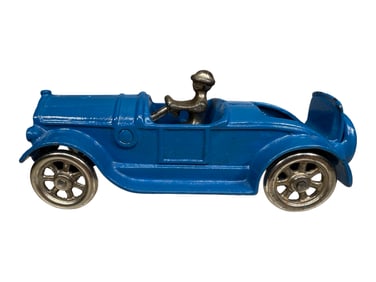Blue Roadster with Rumble Seat - Cast Iron Toy
