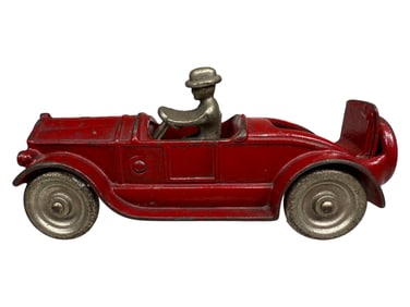 Red Roadster with Rumble Seat - Cast Iron Toy