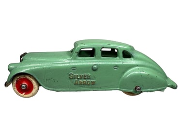 Silver Arrow in Green - Cast Iron Toy