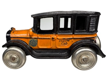 Yellow Cab - Cast Iron Toy