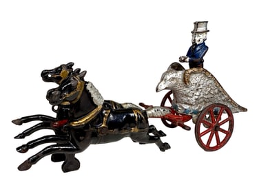 Uncle Sam Eagle Chariot - Cast Iron Toy