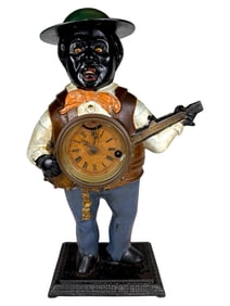 Banjo Player Blinking Eye Clock