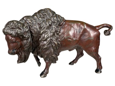 Buffalo - Twist Tail - Cast Iron Mechanical Bank