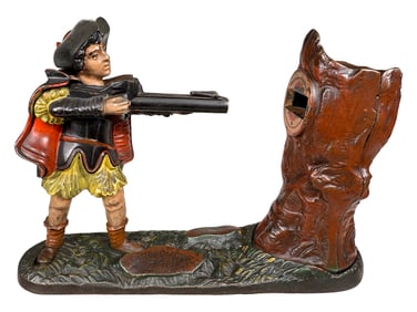 New Creedmoor - Cast Iron Mechanical Bank