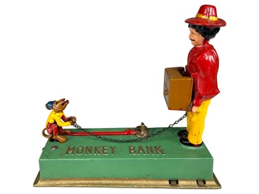 Monkey - Cast Iron Mechanical Bank