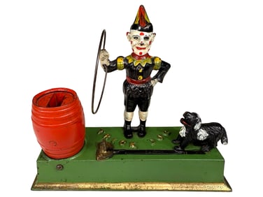 Trick Dog Bank with Green Base