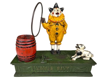 Hoop-La - Cast Iron Mechanical Bank
