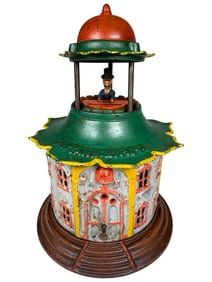 Deluxe Painted Cupola - Cast Iron Mechanical Bank