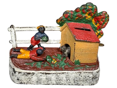 Boys Stealing Watermelons - Cast Iron Mechanical Bank