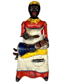 Mammy and Child Bank Variation with Red Dress