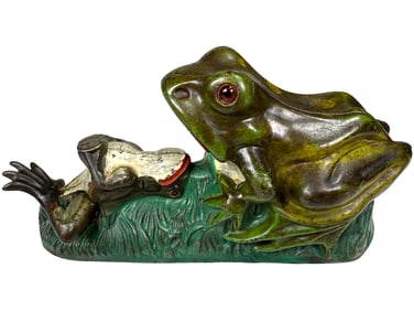 Two Frogs - Cast Iron Mechanical Bank