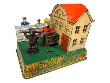 Organ Grinder & Performing Bear Bank - Scarce Light Building Version