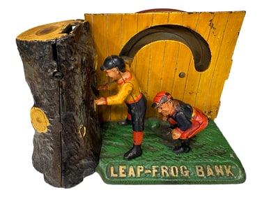 Leap Frog - Cast Iron Mechanical Bank