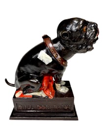 Bull Dog Bank - Scarce Red Blanket