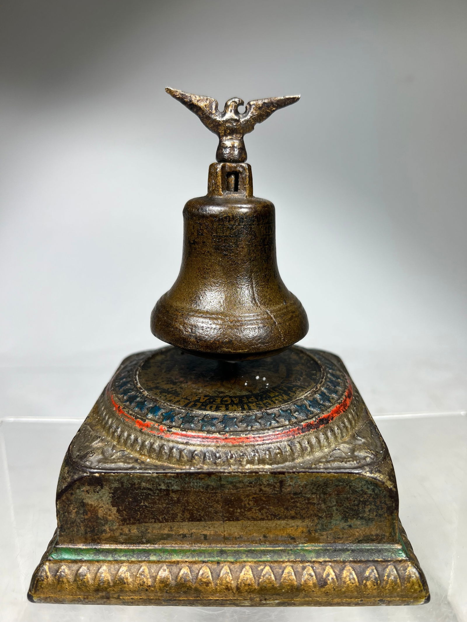 Memorial Money Bell - Cast Iron Bank