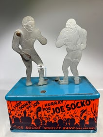 Joe Socko Tin Mechanical Bank
