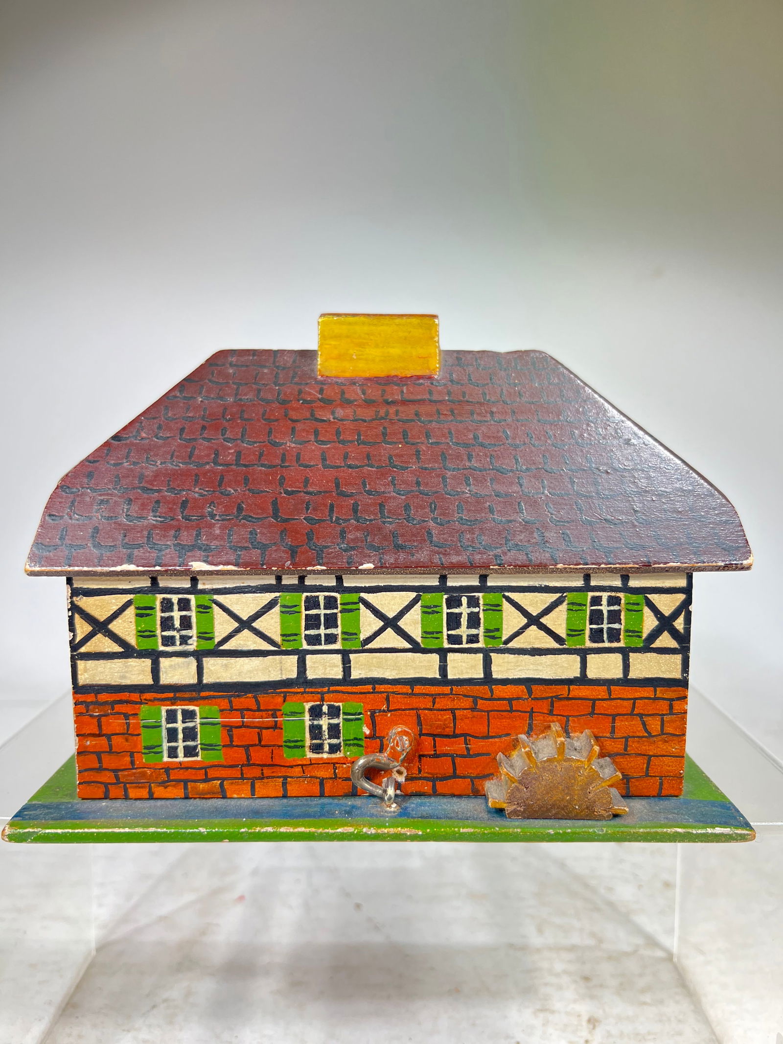 Bavarian Cottage Bank Made of Wood (1 of 5)
